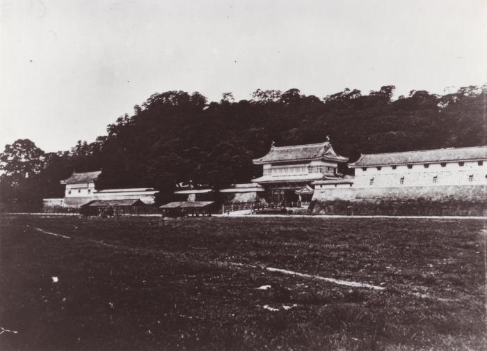 尚古集成館所蔵の鹿児島城全景写真