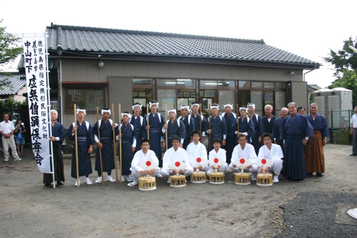 虚無僧踊り保存会メンバー