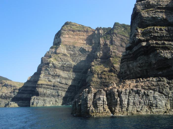 観光船から鹿島断崖