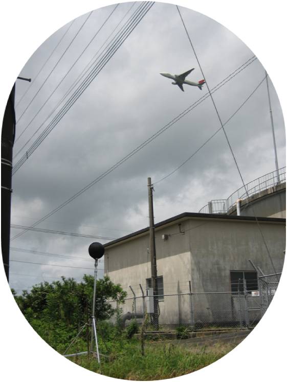 航空機騒音測定