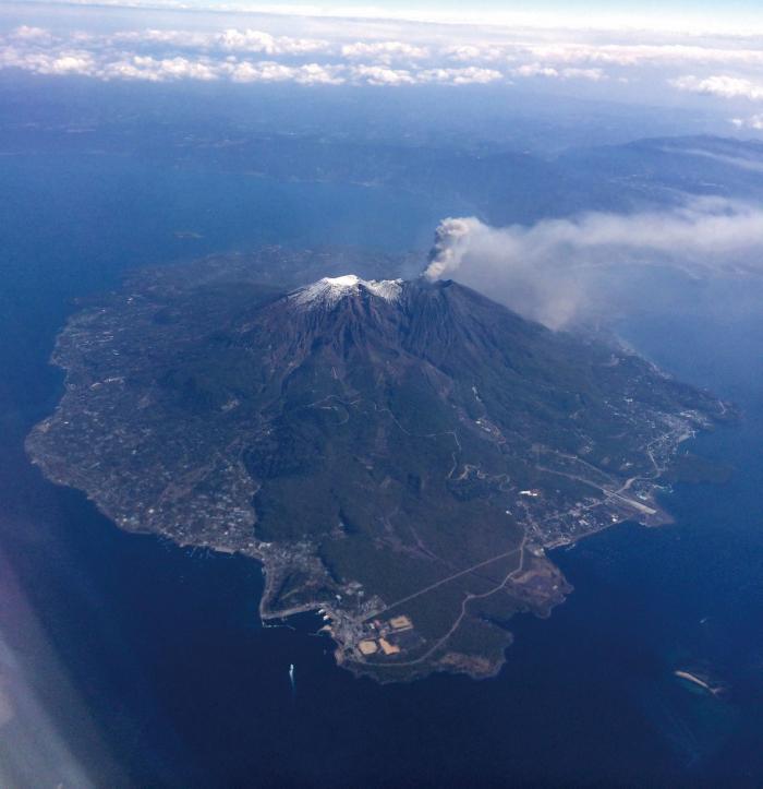 桜島空撮