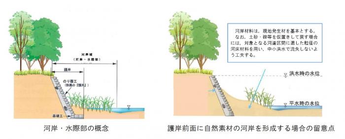 河岸水際部のイメージ