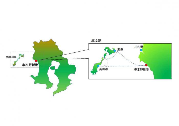 串木野新港位置図