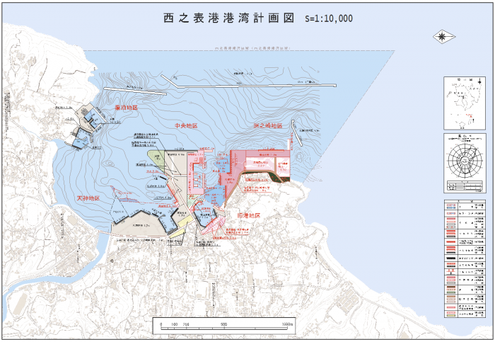 西之表港港湾計画図