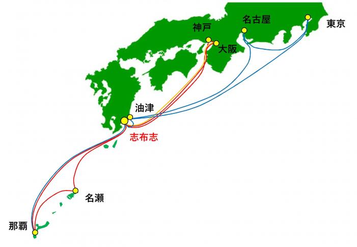 国内定期航路イメージ