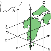 台風経路図