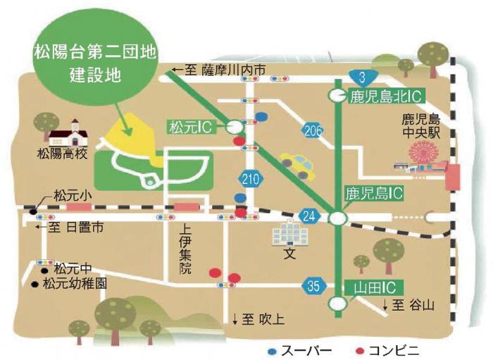 松陽台案内図