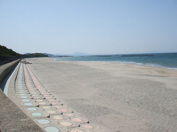 照島海岸の様子