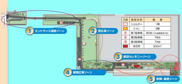 マリンポートかごしま案内図