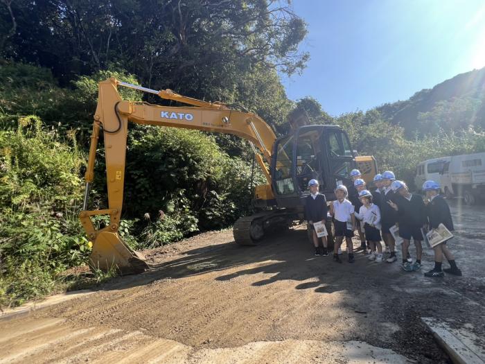 バックホウ乗車体験2