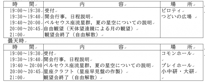 日程