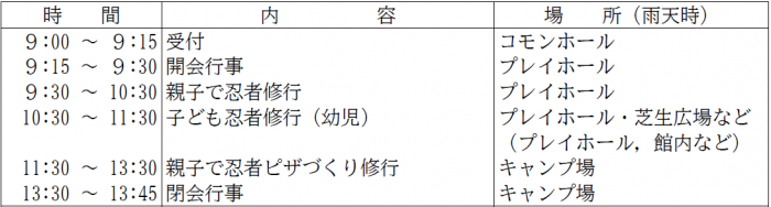日程