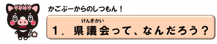 (1)県議会ってなんだろう