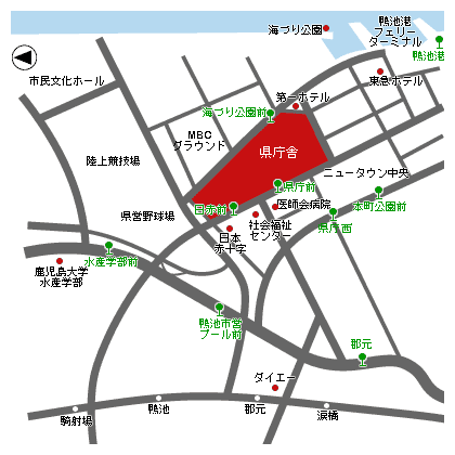 県庁舎の位置