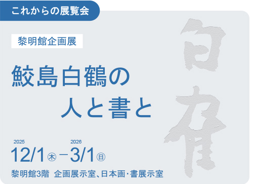 5-1-2025企画展＿鮫島白鶴（中サイズ・これからロゴ・余白有）
