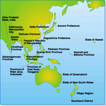 鹿児島県 Map Of Participant Local Government