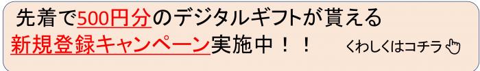 新規登録キャンペーン
