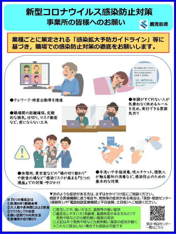 事業所での感染防止対策