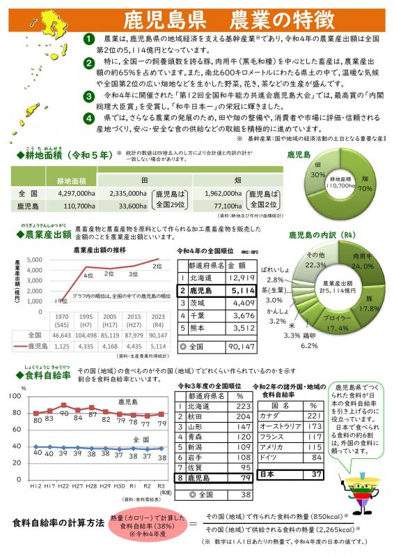 鹿児島の農業の特徴