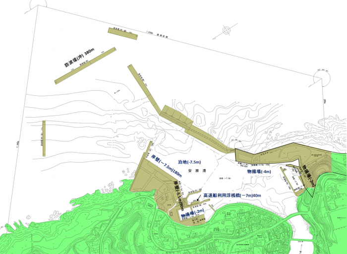 安房港平面図