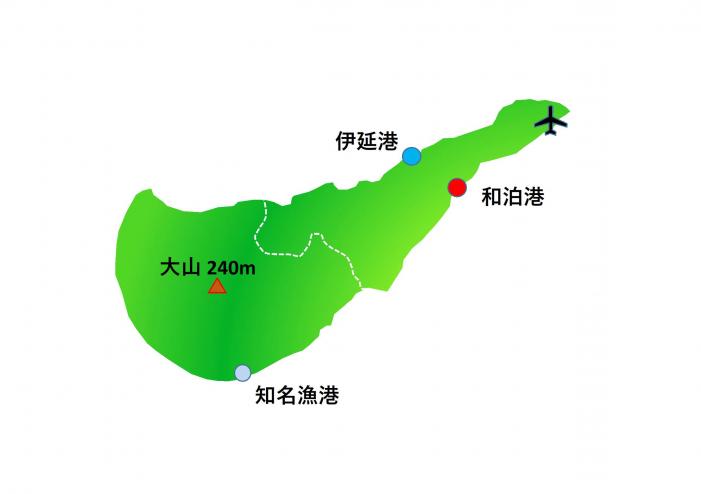 沖永良部島位置図