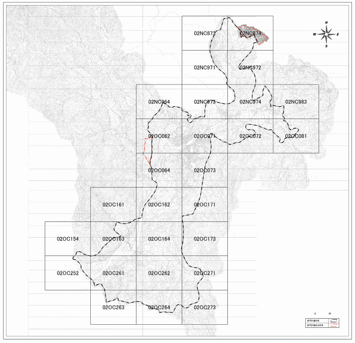 さつま町索引図（下の表から詳細図を選択してください。）