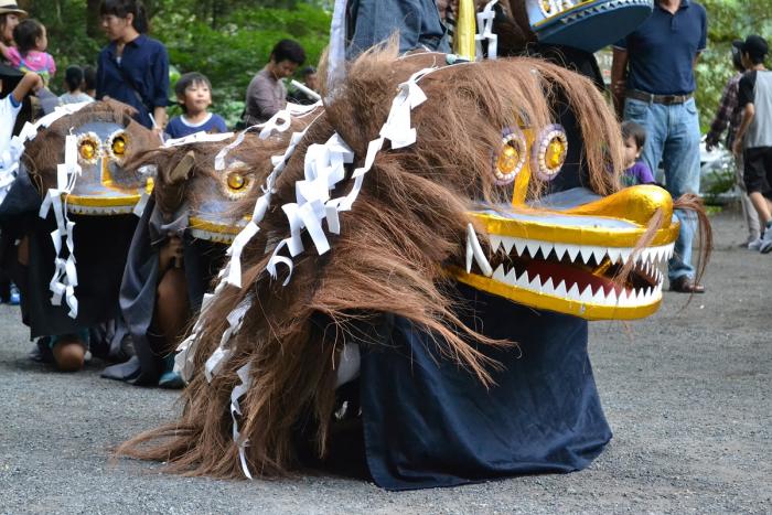 大平の獅子舞獅子