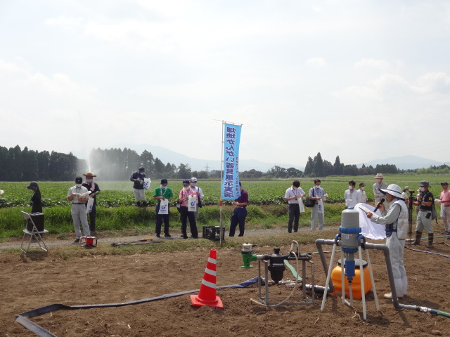 畑かん散水器具実演会開催される！2