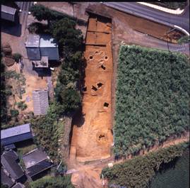 大津保畑遺跡（上空写真）