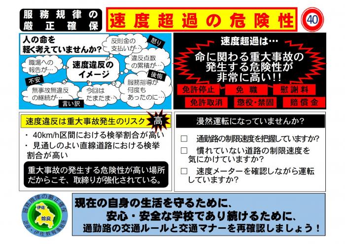 服務規律の厳正確保（令和5年10月）