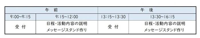 日程