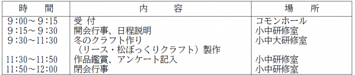 日程