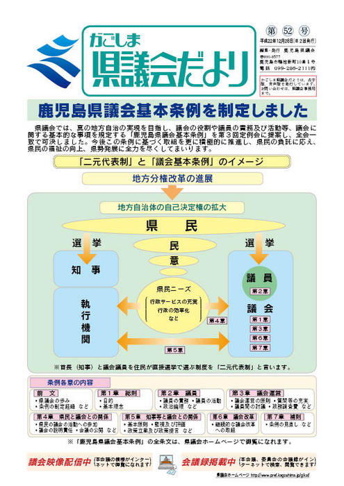 議会だより52号表紙