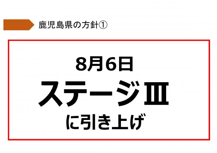 8月6日ステージⅢに引き上げ