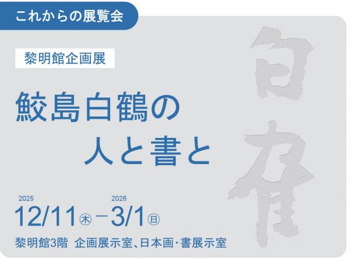 5-1-2025企画展＿鮫島白鶴（中サイズ・これからロゴ・余白有）